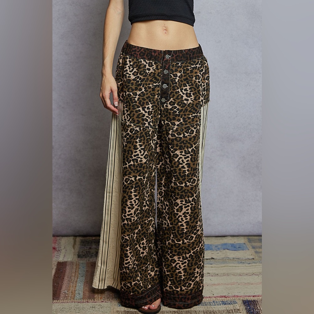 POL Savanna Patch Wide Leg Pants